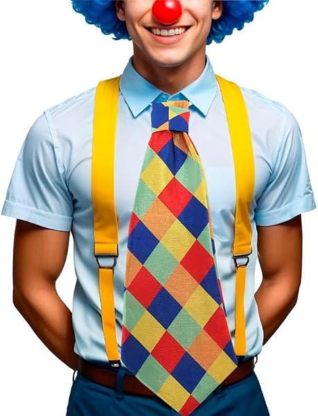 Corbata de Payaso rombos multicolor
