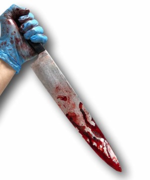 Cuchillo de cocina sangriento Halloween