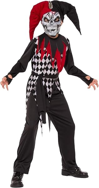 Rubies Halloween - Disfraz de Arlequín Malvado para niños, infantil 8-10 años 630925-L)