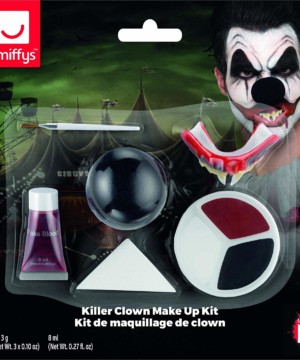 Kit de maquillaje de payaso asesino