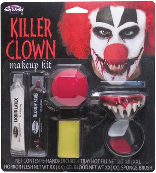Fun World-Fw9422kc Maquillaje de Payaso Asesino, Multicolor, fw-9422kc (Card and Party Store 9422CKC)
