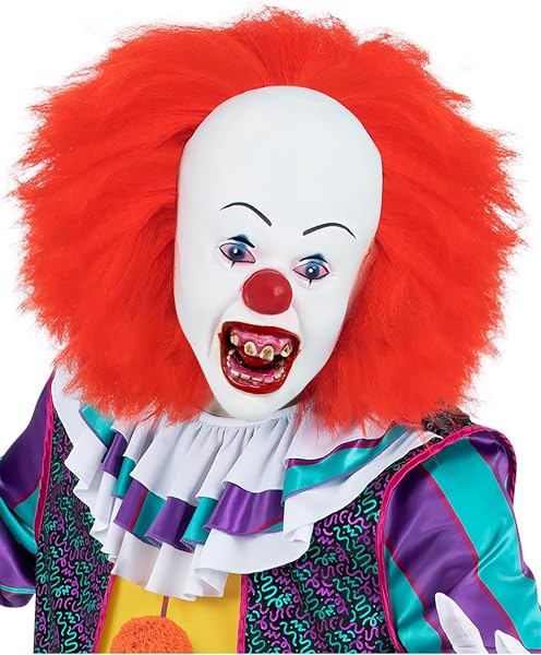 Smiffys IT The Movie, máscara de Pennywise, Cabeza completa, látex