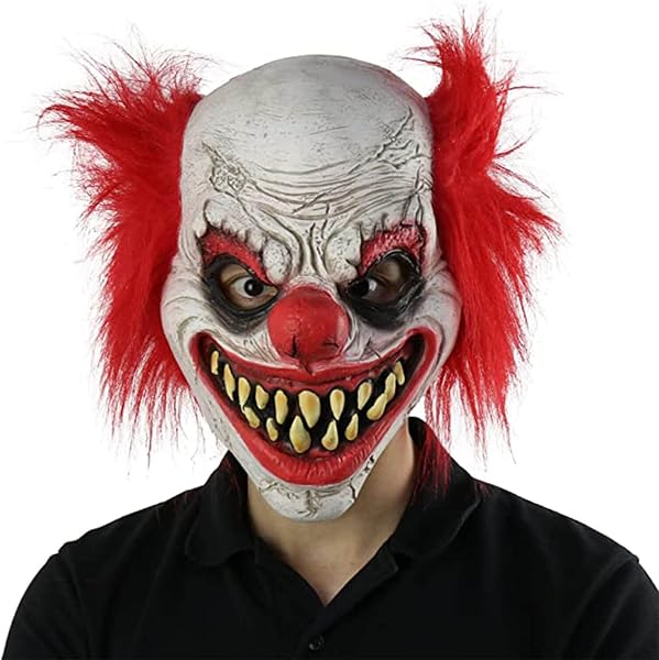 PARTYGEARS Máscara de payaso realista para fiesta de Halloween, máscara espeluznante de látex para adultos,…