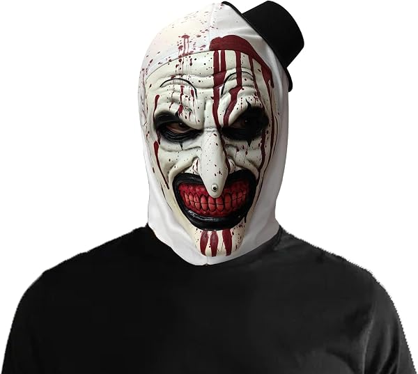 Halloween Máscara, Máscara de Payaso Látex con Sombrero, Máscaras Espeluznante Art The Clown Mascaras Realista…
