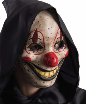 Máscara de payaso de terror con mandíbula móvil
