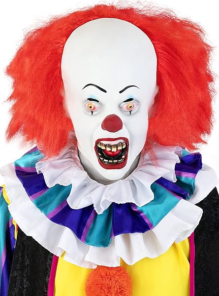 Funidelia | Máscara Pennywise - IT para hombre y mujer Pennywise, Películas de miedo, Payaso asesino, Terror -…