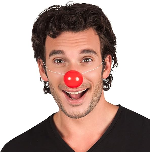 Boland 42057 - Nariz de payaso con banda elástica, juego de 6, accesorio de disfraz, accesorio para disfraces de…