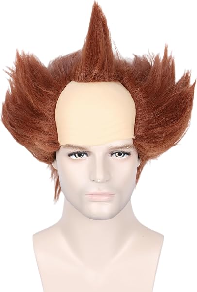 Linfairy Peluca de Halloween de Peluca de Payaso Corto Unisex