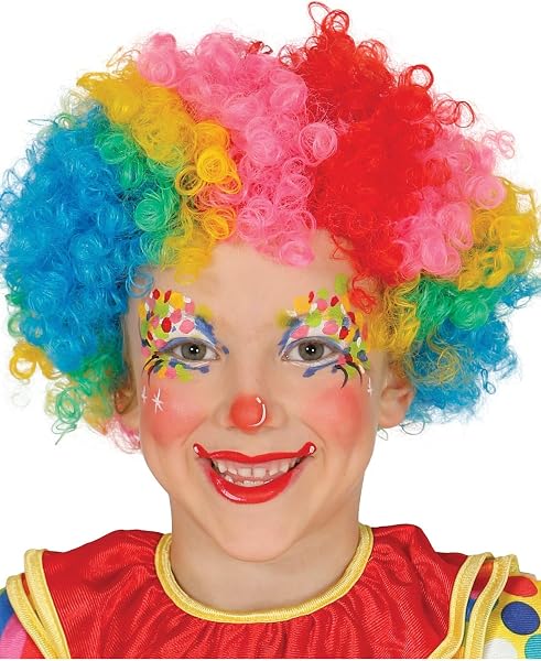 FIESTAS GUIRCA | Peluca de Payaso Infantil Multicolor (Talla Única) - Accesorio de Disfraz para Fiestas de…