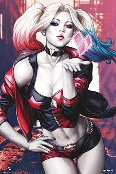 Grupo Erik Poster Dc Harley Quinn Kiss