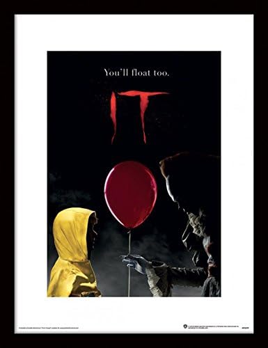 1art1 It Póster Pennywise & Georgie Cuadro Enmarcado con Fine Passepartout | Cuadros De Pared | En Un Marco De…