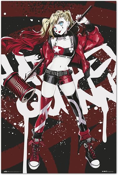 Grupo Erik Póster DC Comics Harley Quinn Anime - Lamina decorativa Harley Quinn Anime/Póster Grupo Erik - Producto…