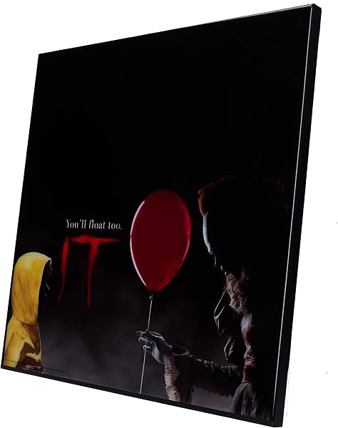 Nemesis Now IT Pennywise Clown You Float Too - Cuadro de Fotos (32 cm), Color Negro