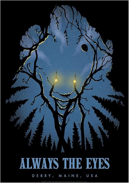 IT: Welcome to Derry, edición limitada A3, obra de arte del espacio negativo de Pennywise, colección numerada a…