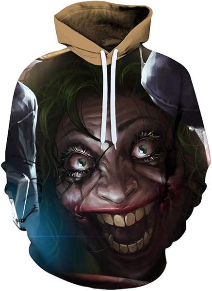 Sudadera con capucha para hombre y mujer, estampado 3D Joker