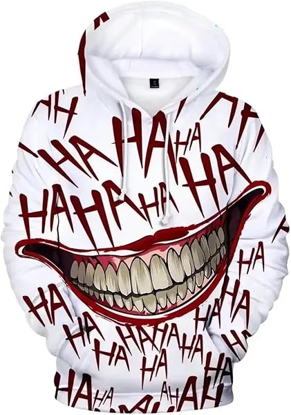 Funny Joker - Sudadera con capucha con estampado 3D para hombre y mujer, hip hop, novedad, ropa de calle de otoño,…