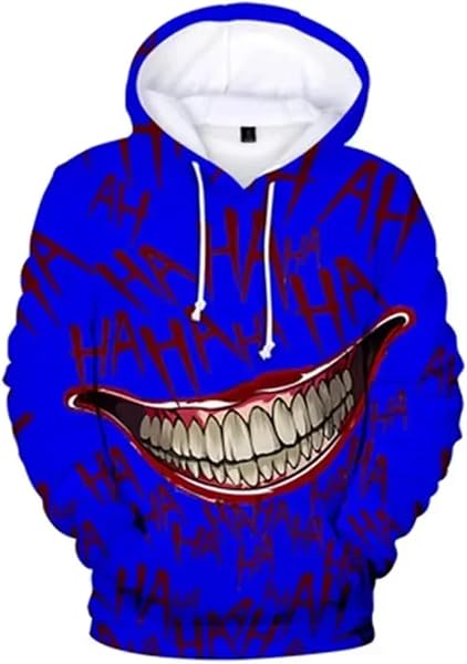 Funny Joker - Sudadera con capucha con estampado 3D para hombre y mujer, hip hop, novedad, ropa de calle de otoño,…