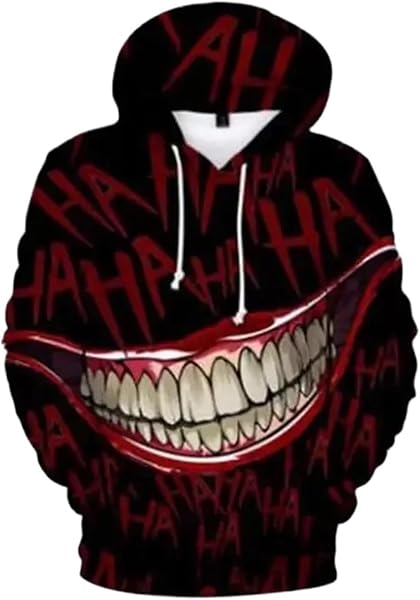 Funny Joker - Sudadera con capucha con estampado 3D para hombre y mujer, hip hop, novedad, ropa de calle de otoño,…