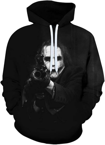 Sudadera con capucha para hombre y mujer, estampado 3D Joker