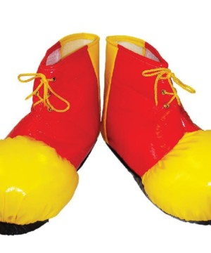 Zapatos rojos de payaso para adultos