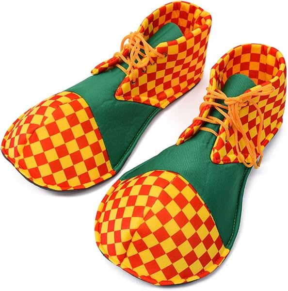 Zapatos de Payaso Suministros de Disfraz de Payaso 1 par, Talla única para Adultos para Fiesta de Carnavales…