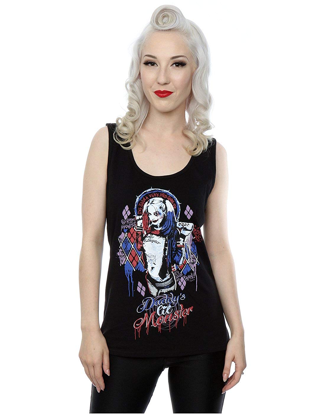 camiseta harley quinn negra tirantes