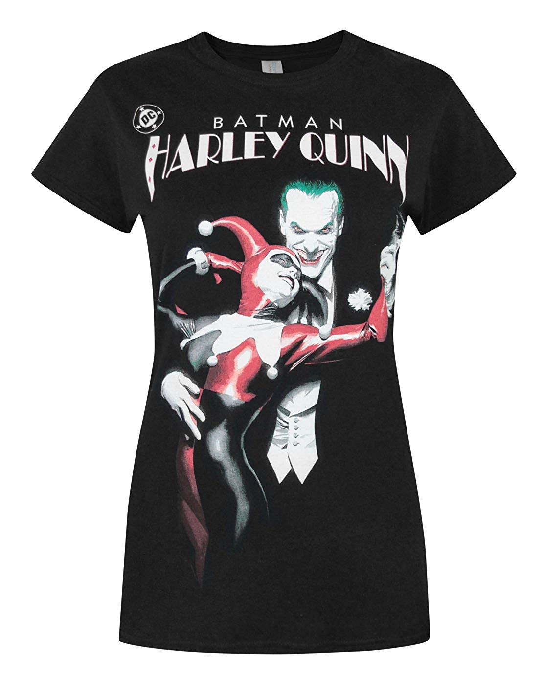 camiseta negra harley quinn joker mujer