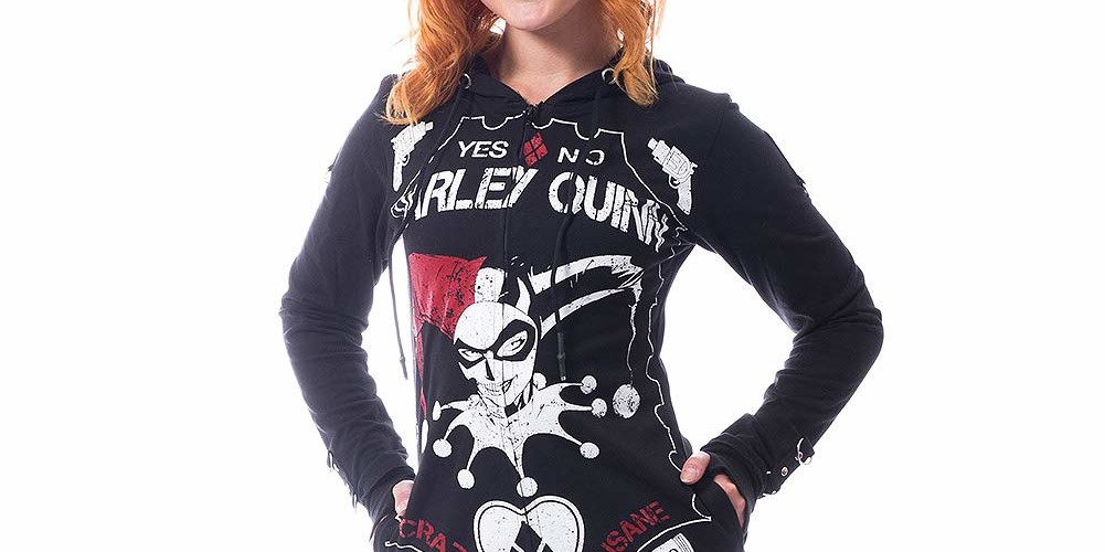 sudadera negra harley quinn