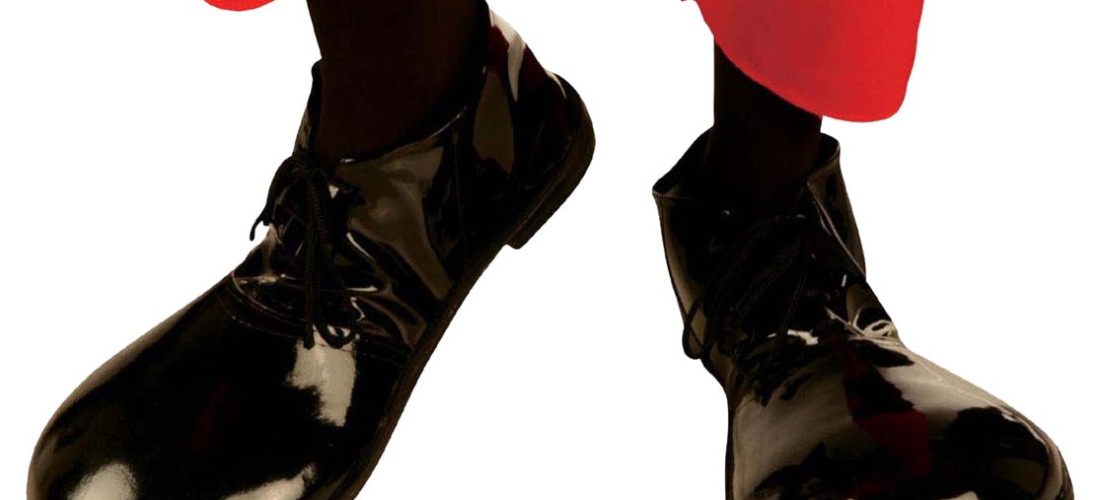 zapatos negros payaso
