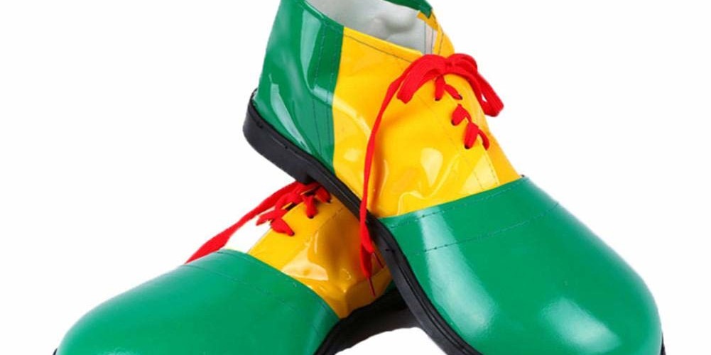 zapatos verdes payaso